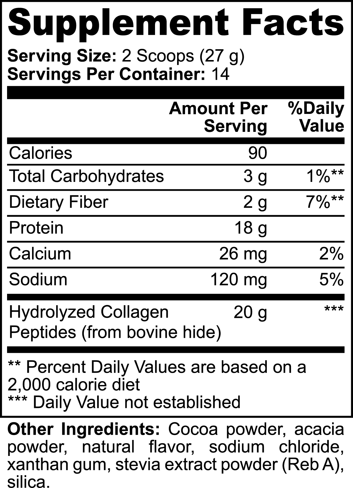 Grass-Fed Collagen Powder (Chocolate)