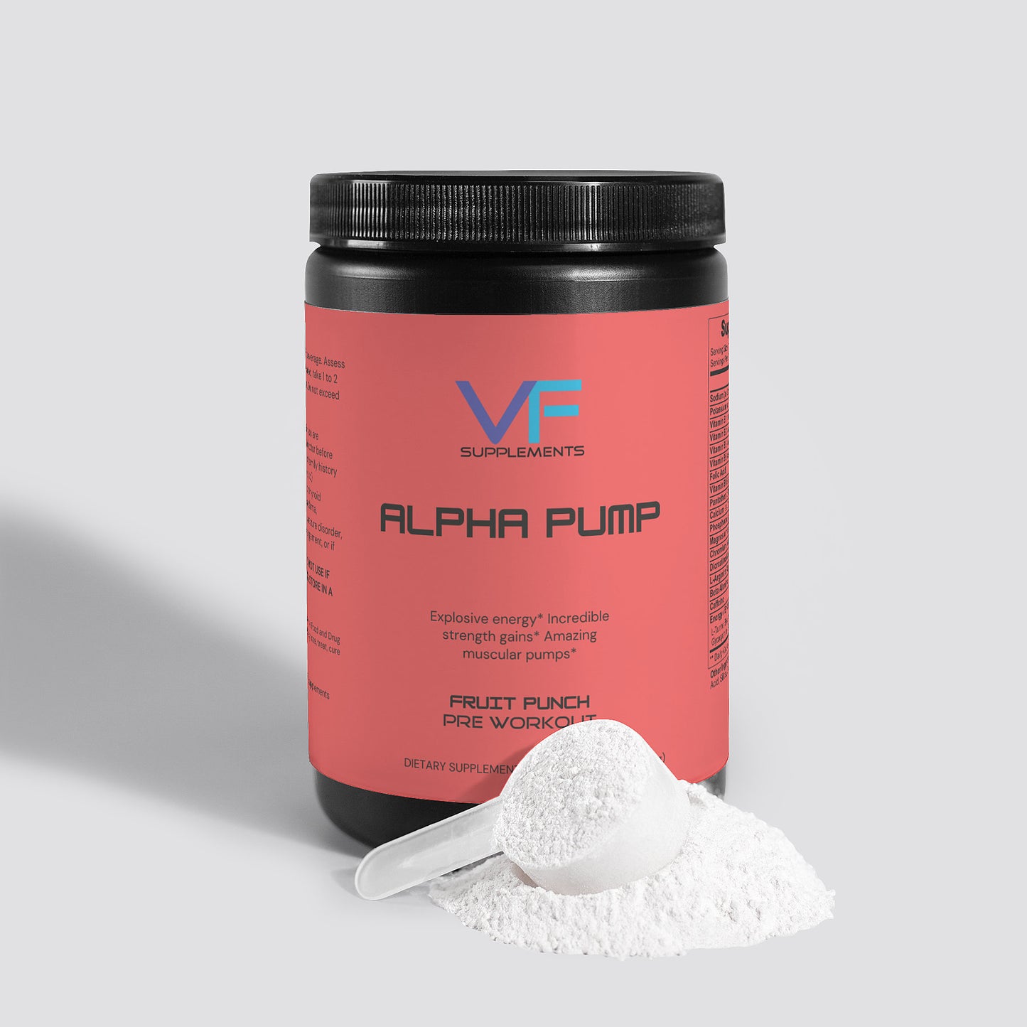 Alpha Pump Pre-Workout Powder (Fruit Punch)