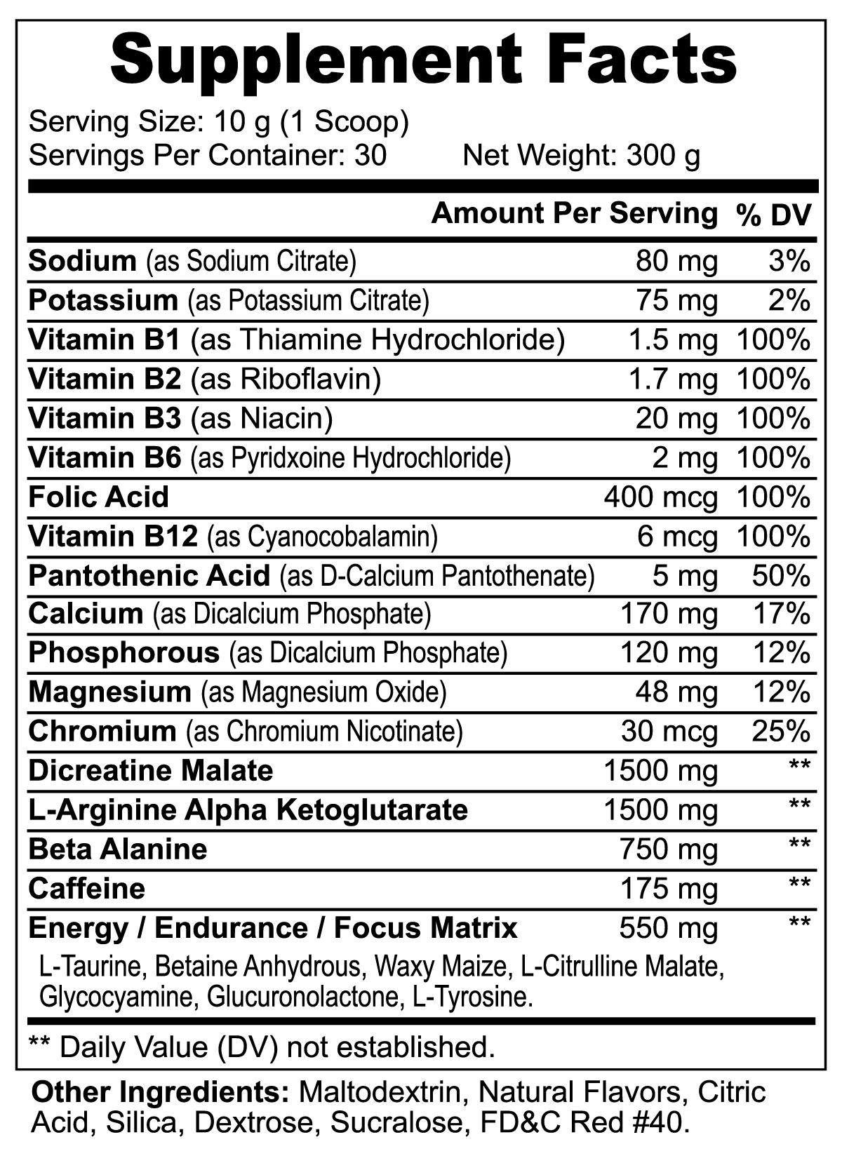 Alpha Pump Pre-Workout Powder (Fruit Punch)